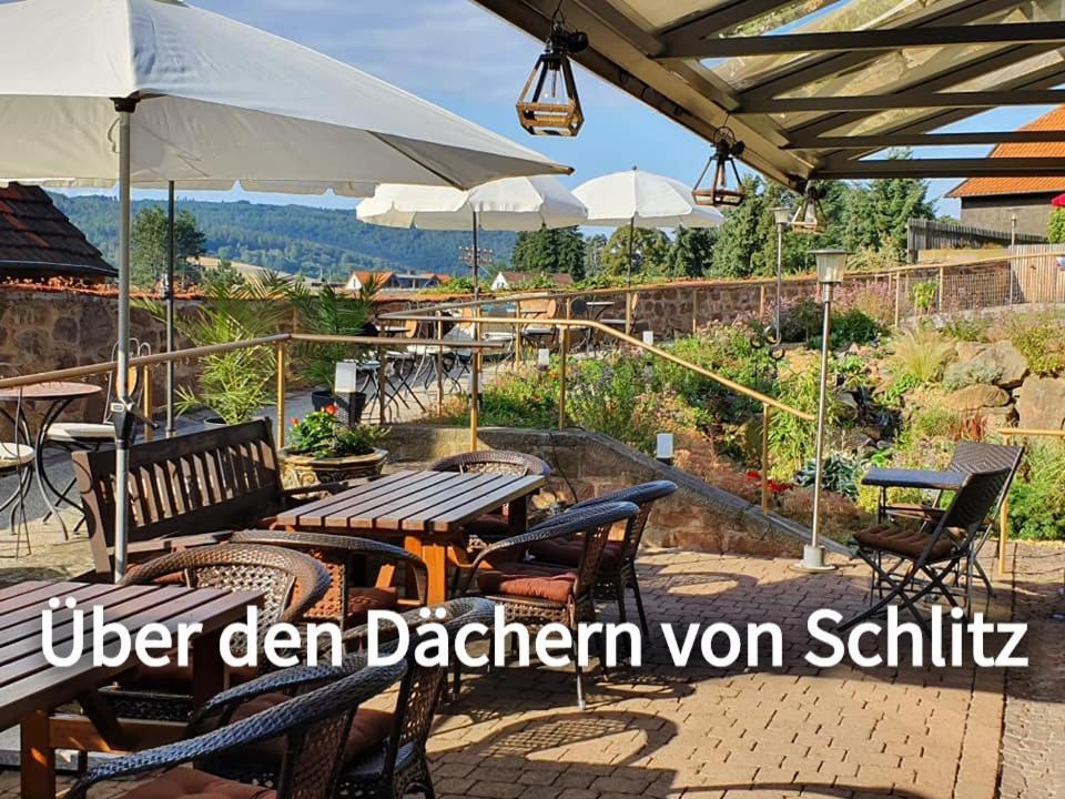 Hotel & Cafe Schachtenburg Schlitz Exterior photo